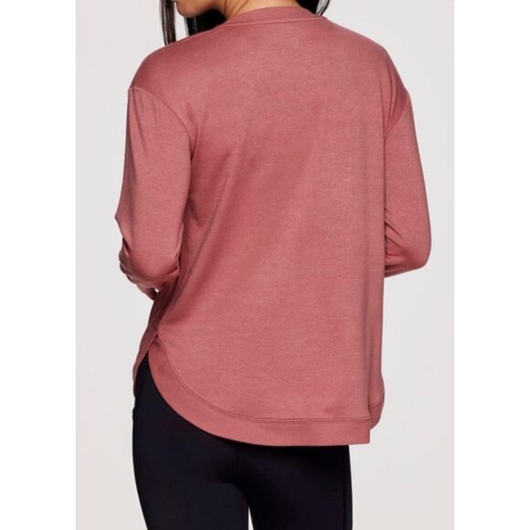 RBX Active Womens Auburn Crewneck Long Sleeve Sweatshirt Size Medium - Picture 3 of 14
